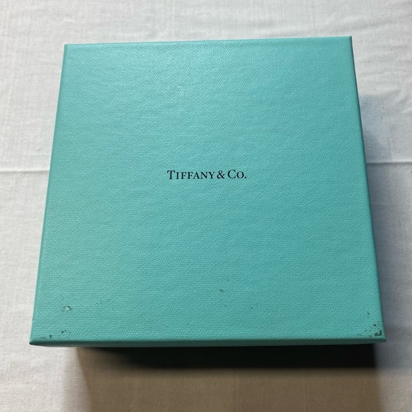 TIFFANY & CO MENS VINTAGE STERLING  NECKLACE BRAIDED BLACK LEATHER 18-1/2” NEW - Picture 7 of 7